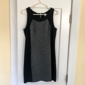 Kensie Black and Silver Sheath Dress